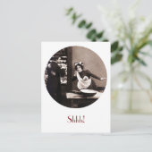 Schah! Was die Butlersäge - Vintages Comic Tryst Postkarte (Stehend Vorderseite)