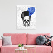 Schäl mit Blue Hat Leinwanddruck (Insitu (Wohnzimmer))