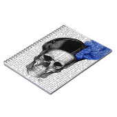 Schäl mit Blue Hat Notizblock (Linke Seite)