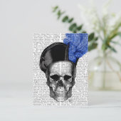 Schäl mit Blue Hat Postkarte (Stehend Vorderseite)