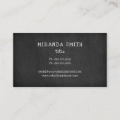 Schälbrett Visitenkarte (Rückseite)