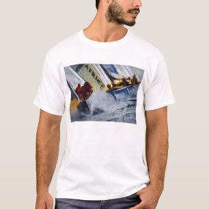 Schale Amerikas s Segeln, Segelboot, T-Shirt
