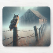 Schale auf Zaunpfosten Mousepad (Vorne)