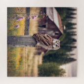 Schale auf Zaunpfosten Puzzle (Horizontal)