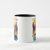 Schale bei Sonnenuntergang Tasse (Zentrum)