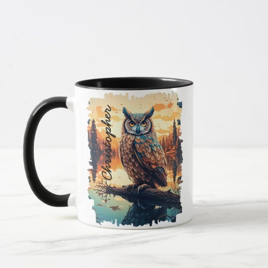 Schale bei Sonnenuntergang Tasse (Links)