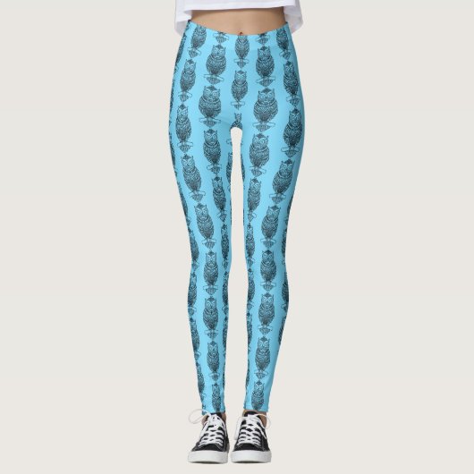 Schale (blau) - Leggings (Vorderseite)
