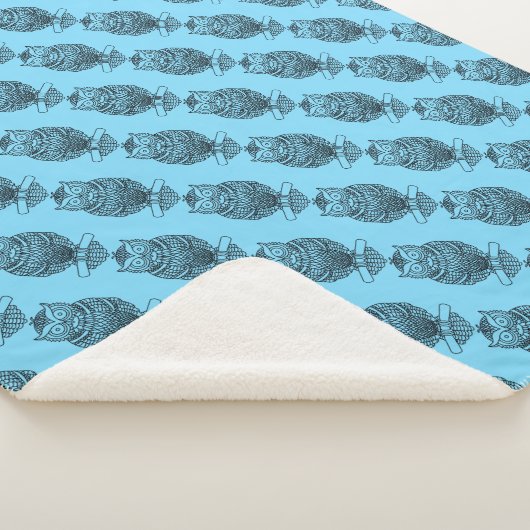 Schale (blau) - Sherpa-Blanket Sherpadecke (3/4)