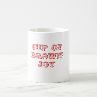 Schale der Brown-Freude-Tasse Kaffeetasse