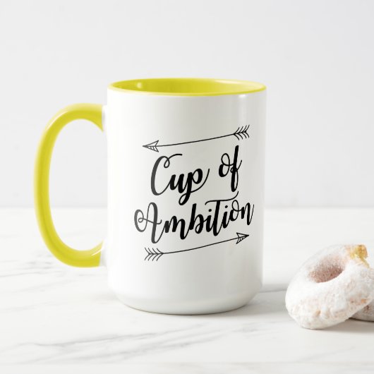 Schale der Ehrgeiz-Kaffee-Tasse Tasse (Mit Donut)