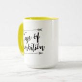 Schale der Ehrgeiz-Kaffee-Tasse Tasse (Vorderseite Links)