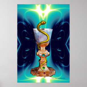 SCHALE DER HYGEIA - Medizin, Pharmazie Poster