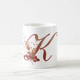 Schale des Erntedank-Monogramm-Buchstabe-K Kaffeetasse