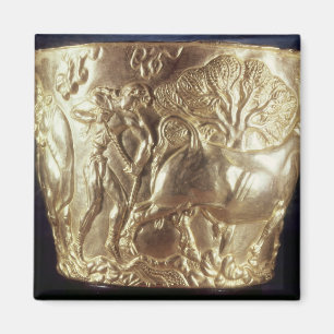 Schale, einen inländischen Stier darstellend Magnet