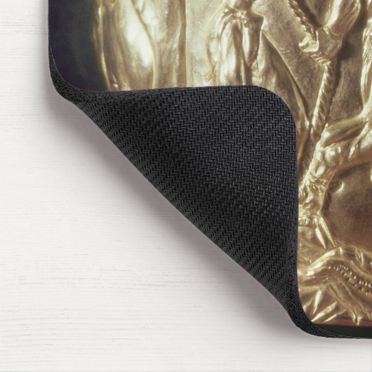 Schale, einen inländischen Stier darstellend Mousepad (Ecke)