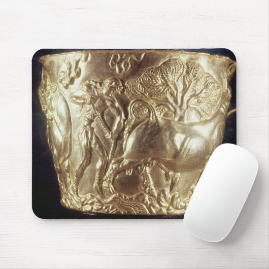 Schale, einen inländischen Stier darstellend Mousepad (Mit Mouse)