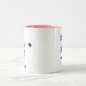 Schale - es ist ganz über "MICH " Zweifarbige Tasse (Mittel)