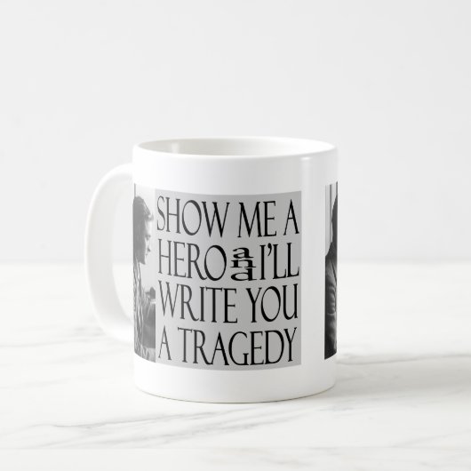 Schale F. Scott Fitzgerald Kaffeetasse (Vorderseite Links)