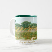 Schale für einen langen Weg Zweifarbige Tasse (Vorderseite Links)