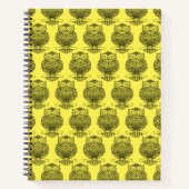 Schale (gelb) - Notebook Notizblock (Vorderseite)