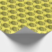 Schale (gelb) - Umschlagpapier Geschenkpapier (Ecke)