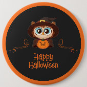 Schale/Herbst/Herbst/Halloween/Kürbis Button (Vorderseite)
