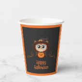 Schale/Herbst/Herbst/Halloween/Kürbis Pappbecher (Rückseite)