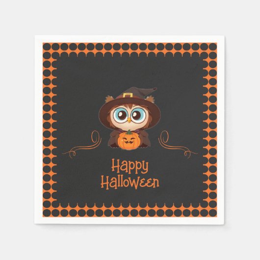 Schale/Herbst/Herbst/Halloween/Kürbis Serviette (Vorderseite)