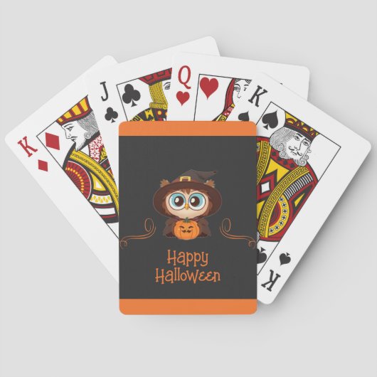 Schale/Herbst/Herbst/Halloween/Kürbis Spielkarten (Rückseite)
