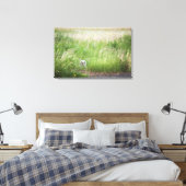 Schale im Gras Leinwanddruck (Insitu (Schlafzimmer))
