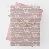 Schale immer Liebe Mama Papierblätter Geschenkpapier Set (Beispiel)