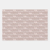 Schale immer Liebe Mama Papierblätter Geschenkpapier Set (Vorderseite)