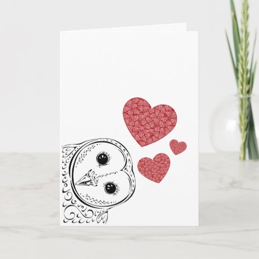 Schale immer Liebe Sie Valentine Dankeskarte (Vorderseite)