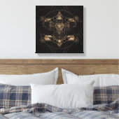 Schale in Sacred Geometrie Zusammensetzung Leinwanddruck (Insitu (Schlafzimmer))