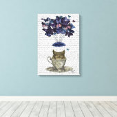 Schale in Teacup Leinwanddruck (Insitu (Holzboden))