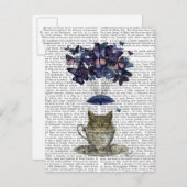 Schale in Teacup Postkarte (Vorne/Hinten)