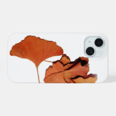 Schale Iphone 15 Blätter Gingko iPhone 15 Hülle (Rückseite (Horizontal))