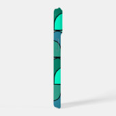 Schale Iphone 15 design 70' blau Hülle (Rechte Seite)