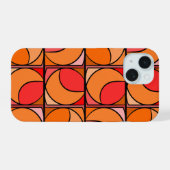 Schale Iphone 15 design 70' Orange Hülle (Rückseite (Horizontal))