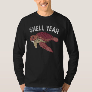 Schale Ja Niedliche Landschildkröte Und Meeresschi T-Shirt