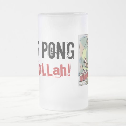 Schale KiLLah! , BIER PONG Mattglas Bierglas (Mittel)