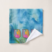 Schale "Kunst von Kindern" Badhandtuch Set (Waschlappen)