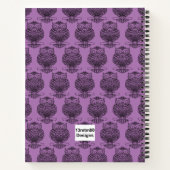 Schale (lila) - Notebook Notizblock (Rückseite)