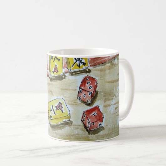 Schale Milliamperestunde Jongg (mahjong)/Tasse Kaffeetasse (VorderseiteRechts)