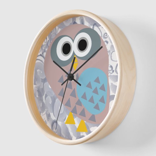 Schale mit Aquarellgrau Uhr (Winkel)