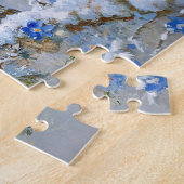 Schale mit blauen Blüten Malerei Puzzle (Seite)
