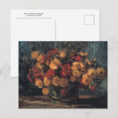 Schale mit Chrysanthemen von Vincent Van Gogh Postkarte (Vorne/Hinten)