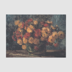 Schale mit Chrysanthemen von Vincent Van Gogh Seidenpapier