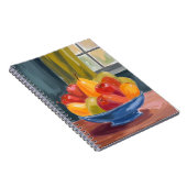 Schale mit Früchten Aquarellmalerei Notizblock (Rechte Seite)