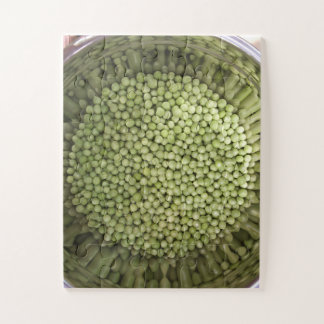 Schale mit Frühlings-Erbsen-Puzzle Puzzle
